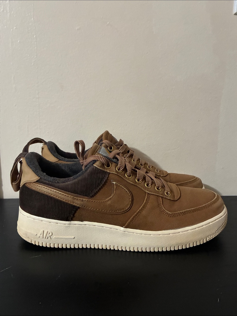 Nike x Carhartt WIP Air Force 1 Low 'Ale Brown Mens size 10 Brown